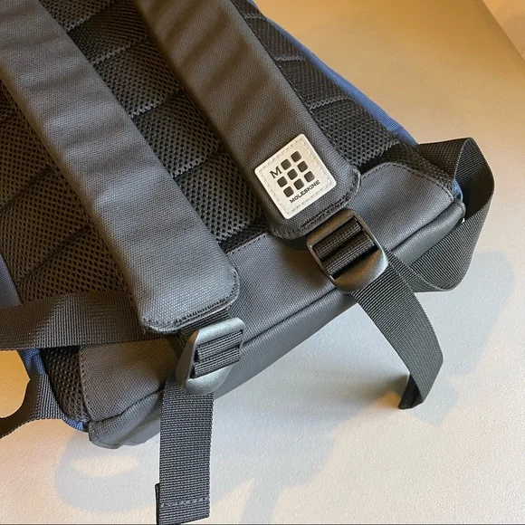 NWT Moleskine Nomad Navy/Black Backpack Medium - Picture 4 of 14